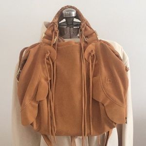 Linea Pelle Suede Crossbody Bag